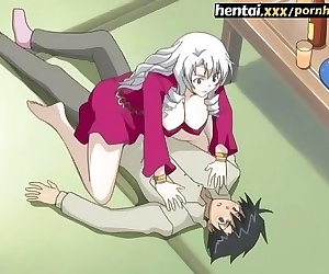 Sexy Slut seduces her future Roommate with her big tits - Hentai.xxx